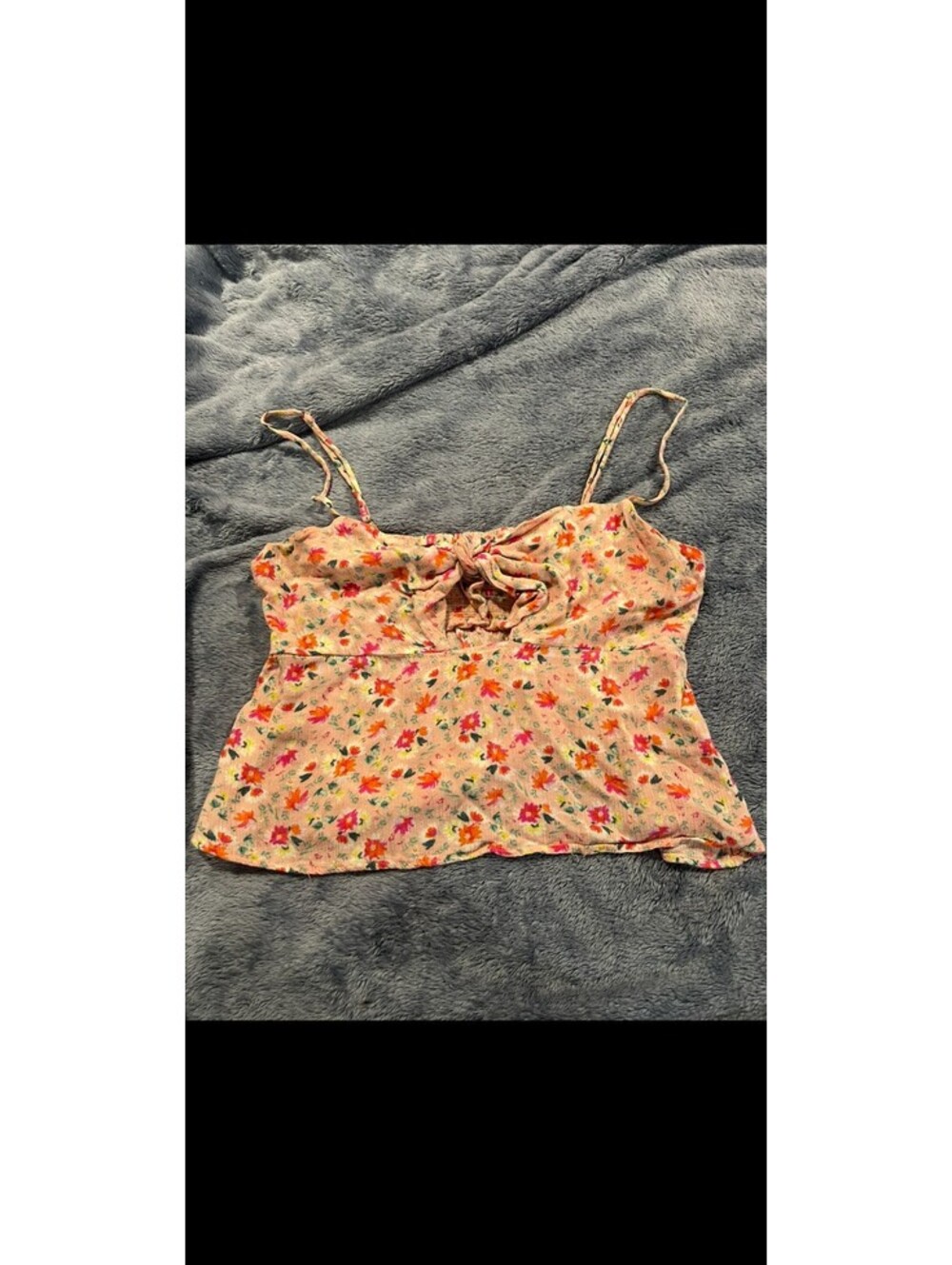 Floral spaghetti strap camisole